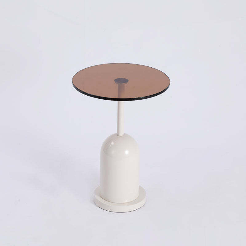Nordic Round Metal Glass Coffee Table