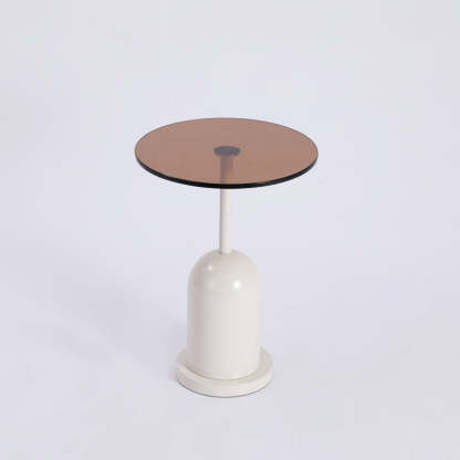 Nordic Round Metal Glass Coffee Table