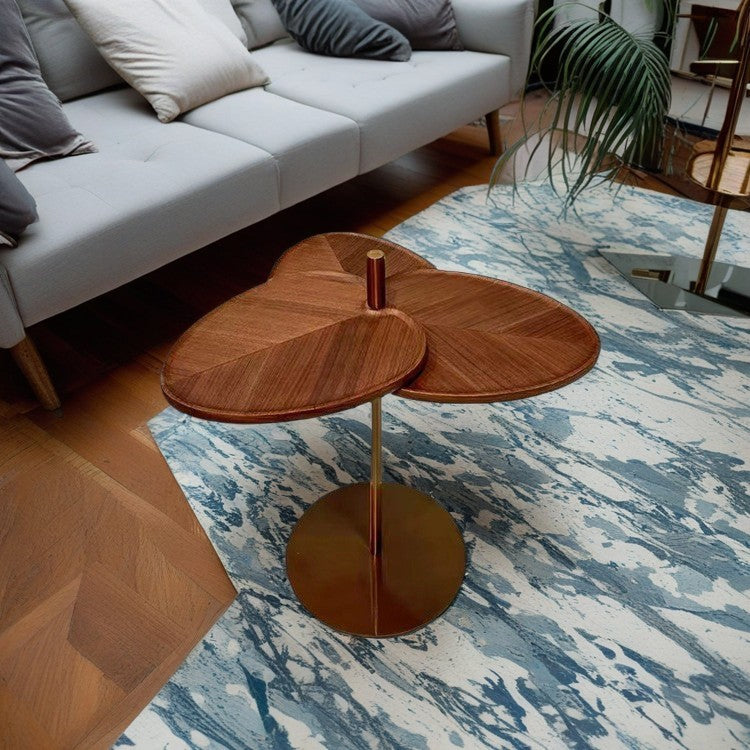 Lighom creative rotatable 3-tier wood coffee tables