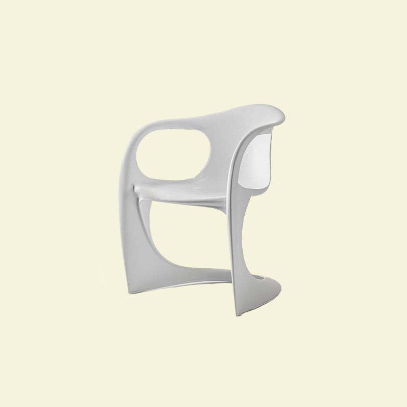 Scandinavian Curved Plastic Armchair