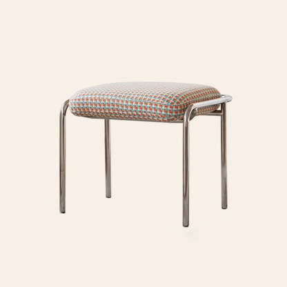 Scandinavian Backless Upholstered Vanity Stool