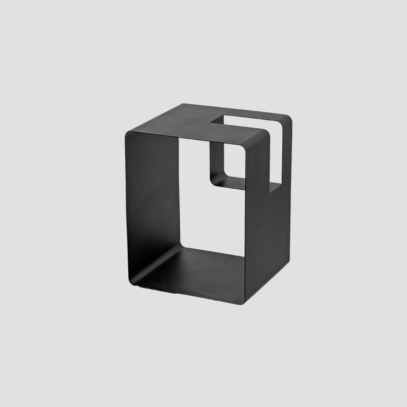 Minimalist Rectangular Cubic Iron End Table