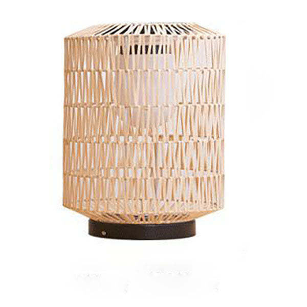 Minimalist Solar Iron Rattan Cage LED Landscape Light