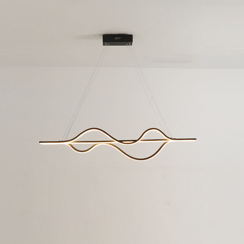 Minimalist Lines LED Island Chandelier