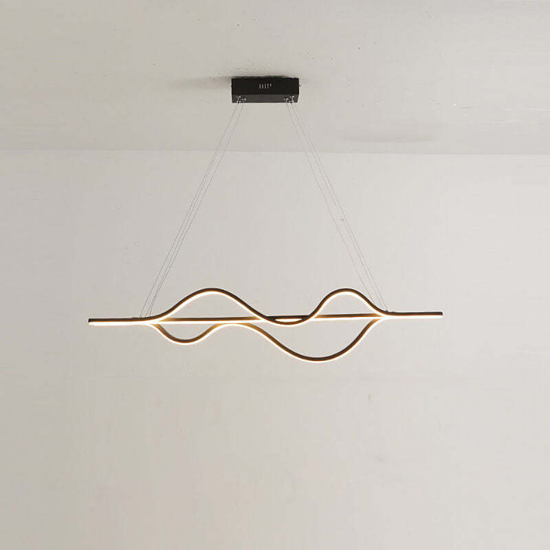 Minimalist Lines LED Island Chandelier