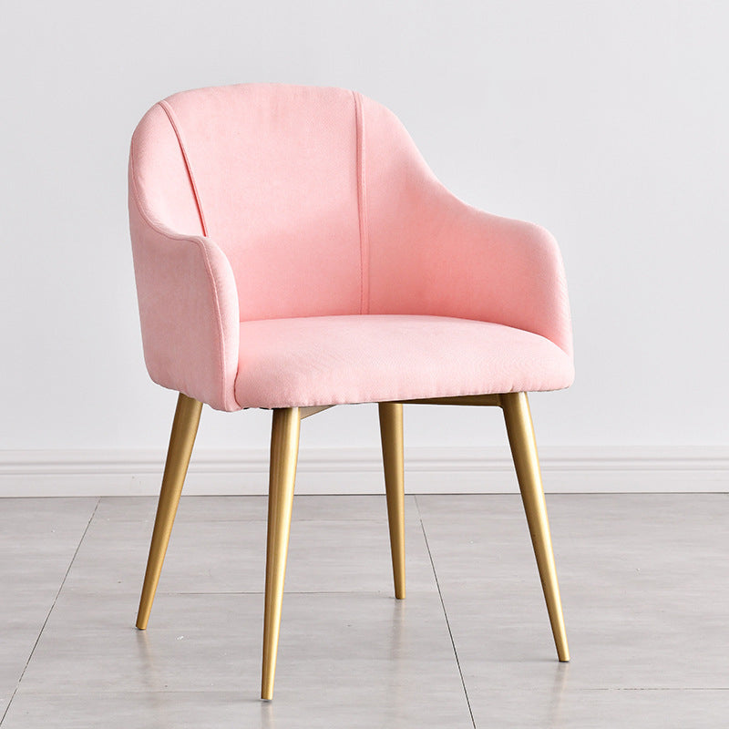 Nordic Curve Fabric Upholstered Dining Chair