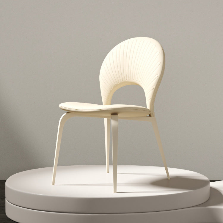 Nordic Faux Leather Steel Dining Chair