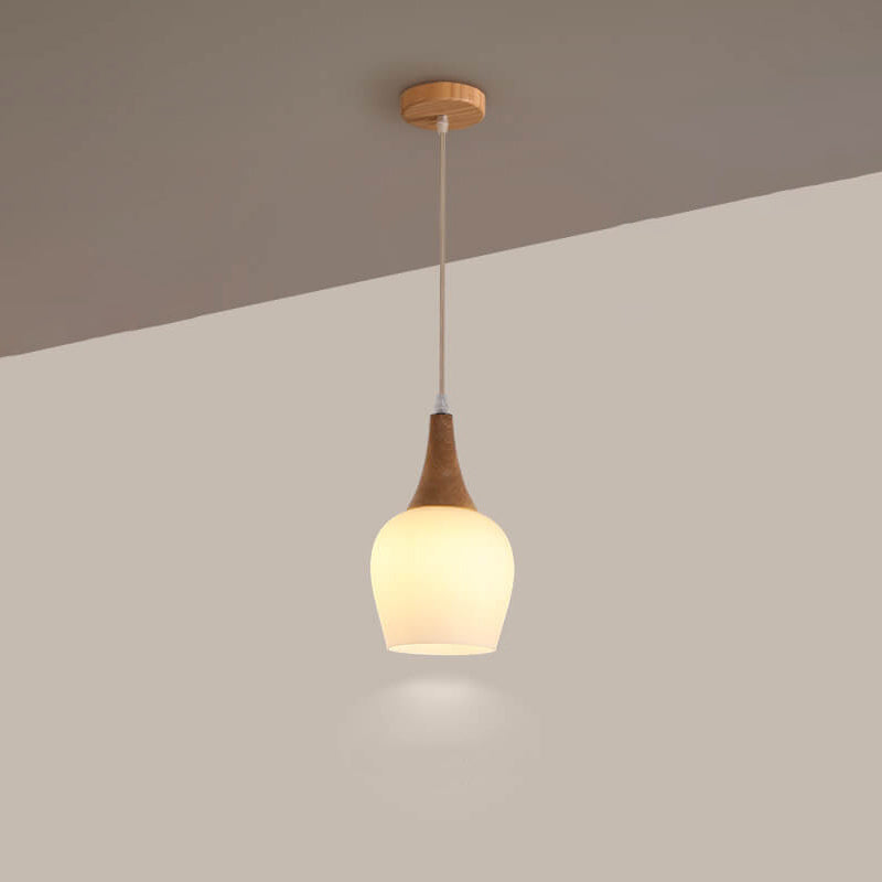 Nordic island solid white chandeliers, Lighom — 1-Light / 220V-240V (UK/AU)
