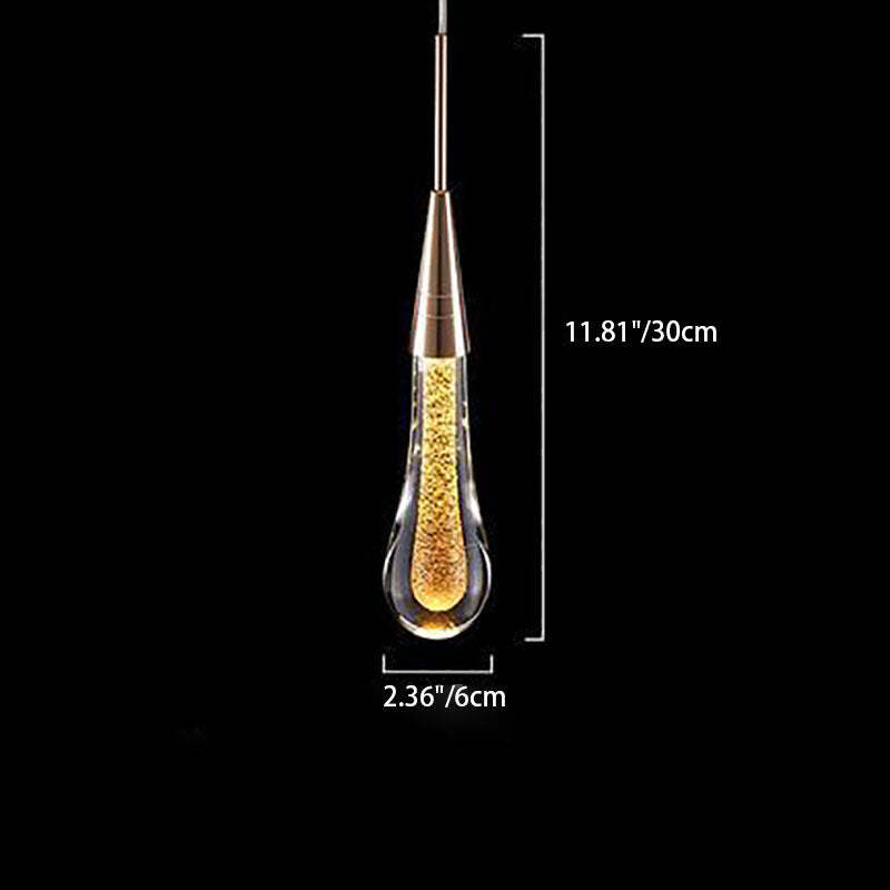 Scandinavian Water Drop Glass LED Pendant