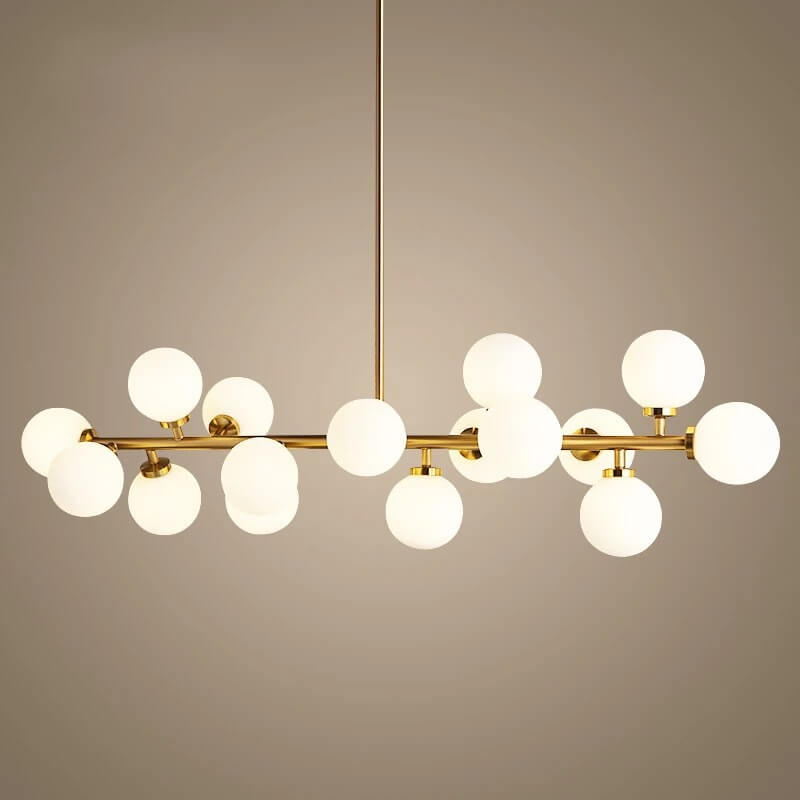 Nordic Magic Bean Glass Ball Island Chandelier
