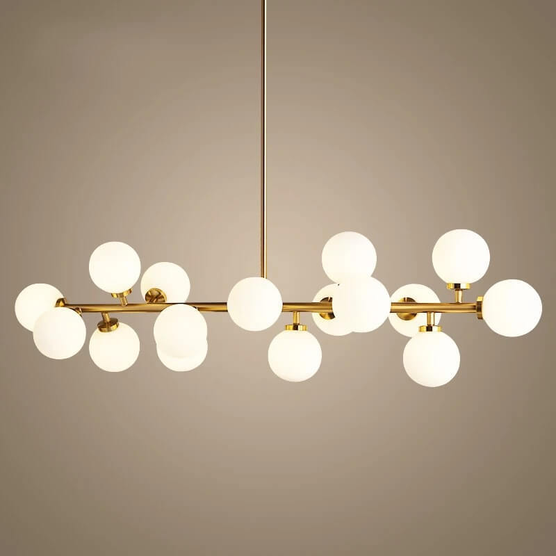 Nordic Magic Bean Glass Ball Island Chandelier