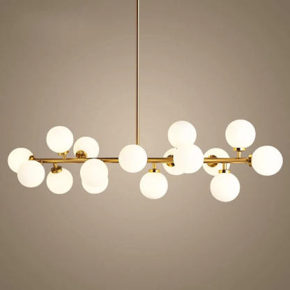 Nordic Magic Bean Glass Ball Island Chandelier