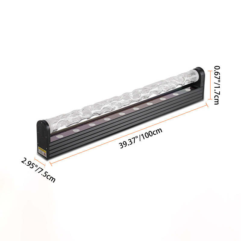 Art Deco Water Pattern Aluminum Acrylic Floor Lamp — White Light (5000K) / 220V-240V For UK/AU