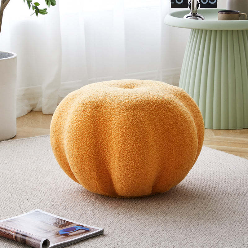 Creative pumpkin wood velvet fabric accent chairs, Lighom