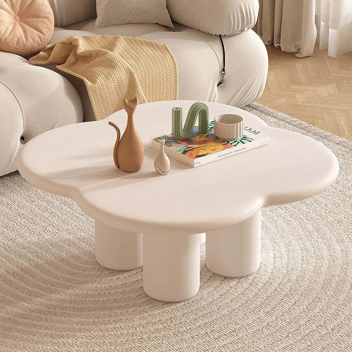 Nordic Free-Form Glass Iron Coffee Table
