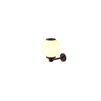 Modern Outdoor Solar Round Ball LED Wall Sconce