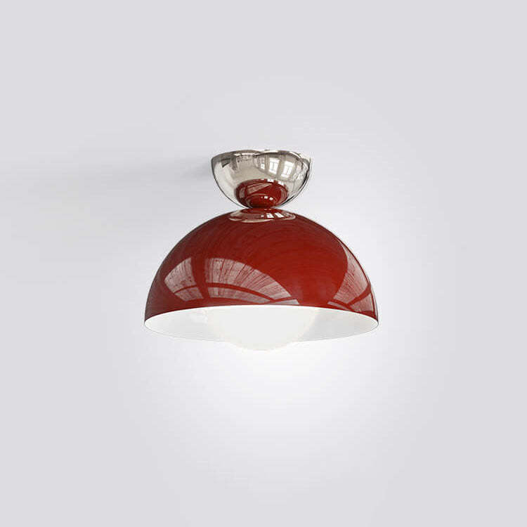 Modern Wrought Iron Semi-Circle Mount Light