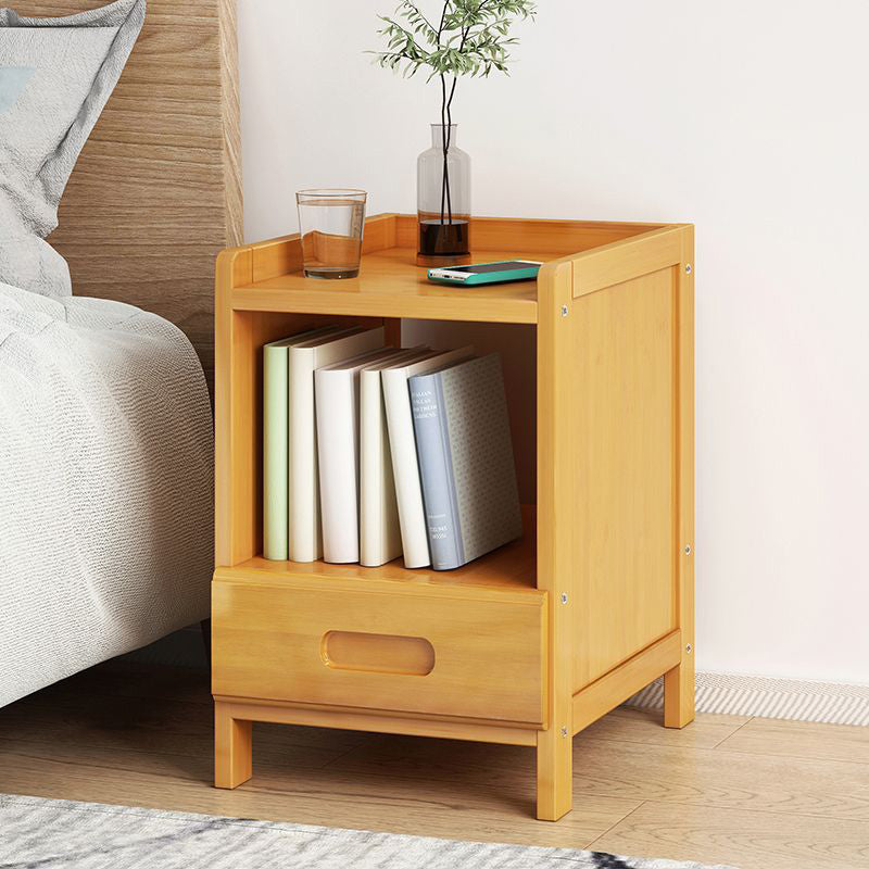Minimalist Bamboo 1/2-Drawer Nightstand