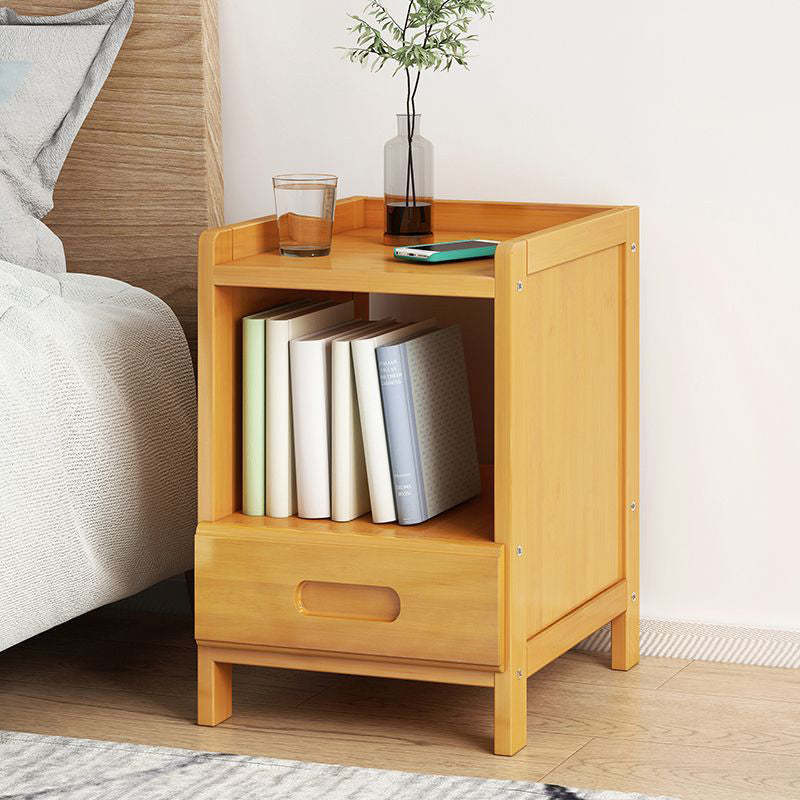 Minimalist Bamboo 1/2-Drawer Nightstand