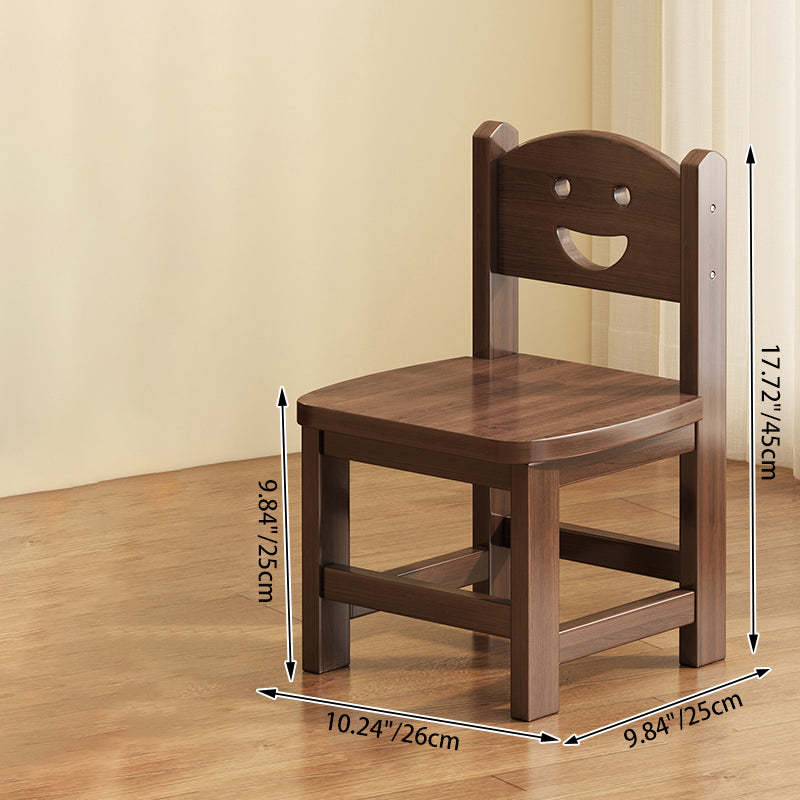 Vintage Smile Wood Curved Dining Chair