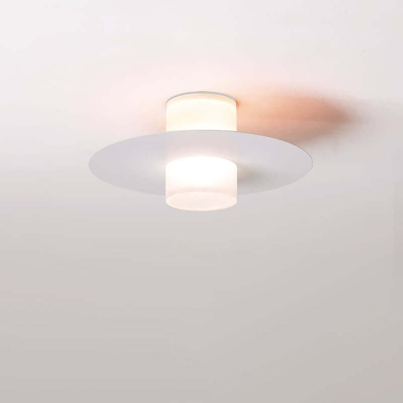 Minimalist Iron Cylindrical Disc Ceiling Light