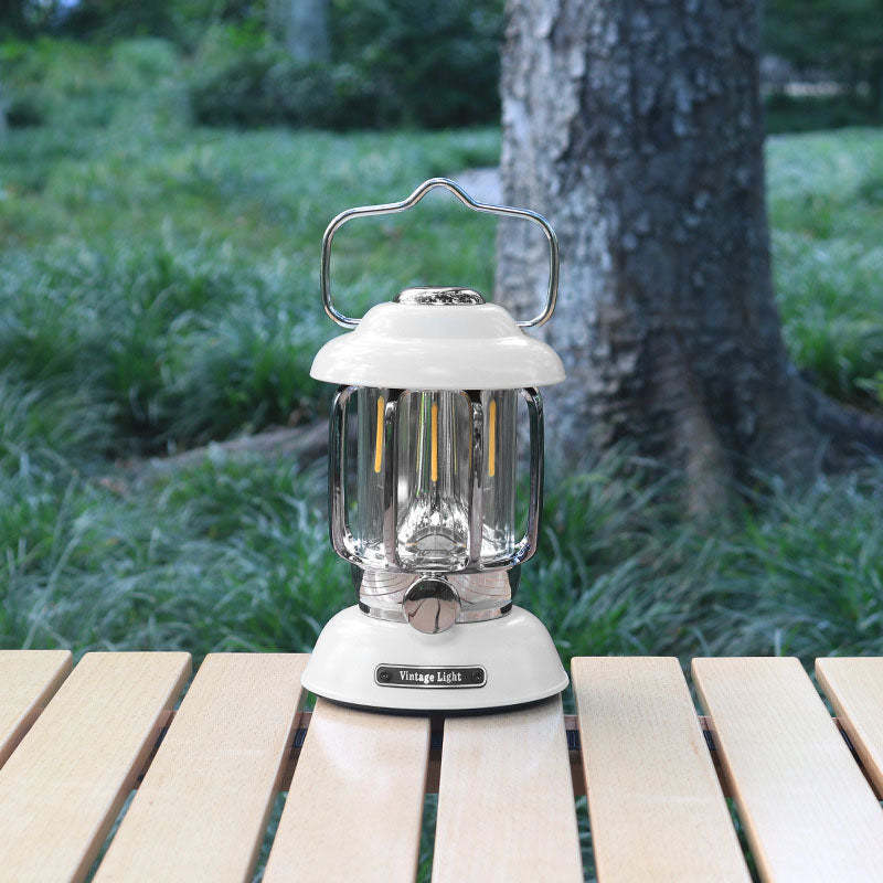 Minimalist Cylindrical Iron USB Camping Light