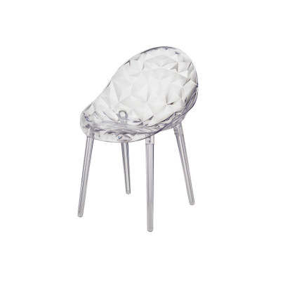 Minimalist Square Acrylic Four-Leg Chair