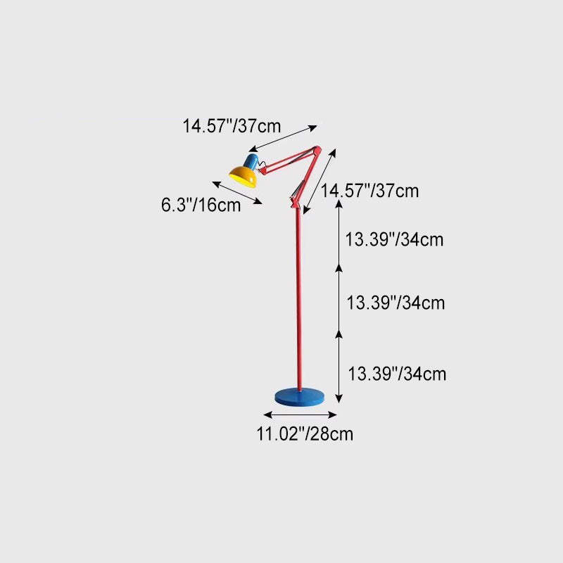 Modern Iron Half Circle Floor Lamp