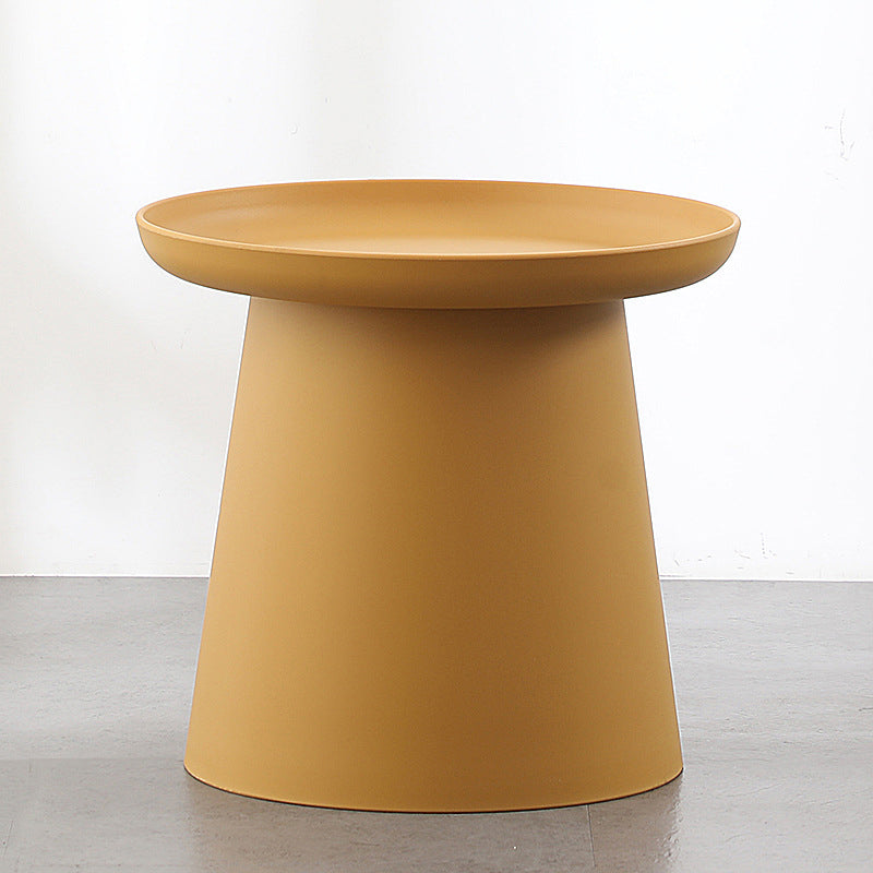 Scandinavian Round Plastic End Table