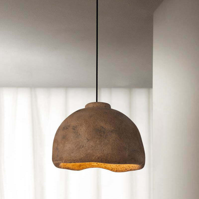 Nordic Rough Rock Semicircular Pendant Light