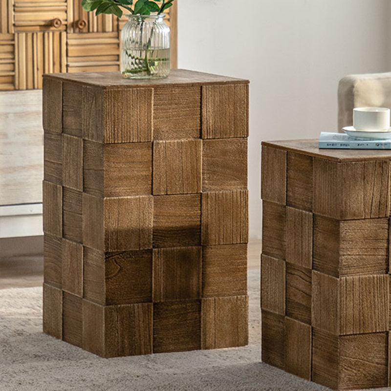Vintage Solid Wood End Table