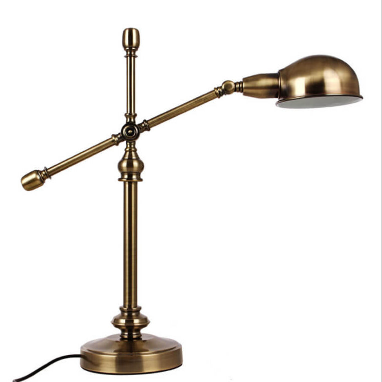 Modern simple protection gold iron table lamps — 220V-240V (UK/AU)