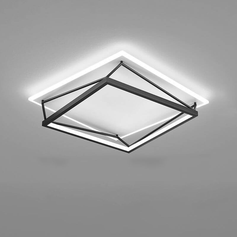 Nordic Minimalist Geometric Art LED Flush Mount Light