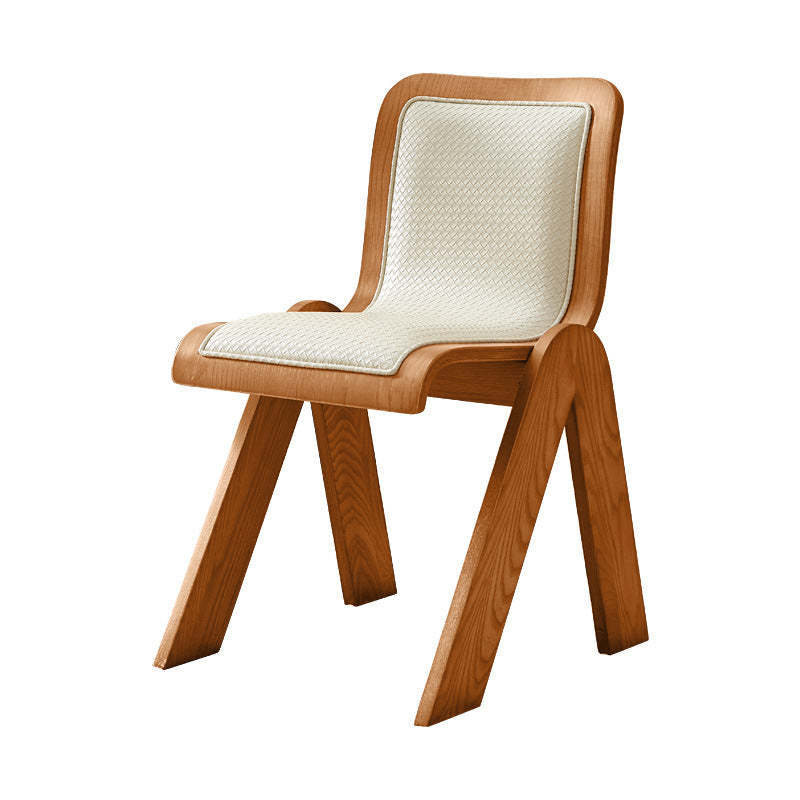 Vintage Ash Wood Rattan Dining Chair
