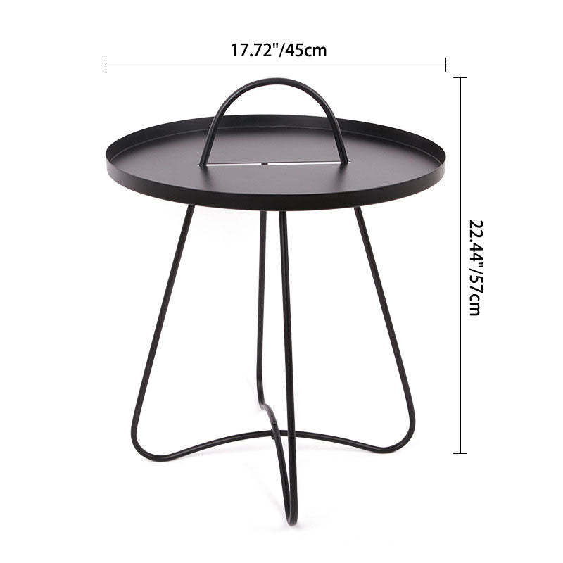 Minimalist Round Metal Coffee Table