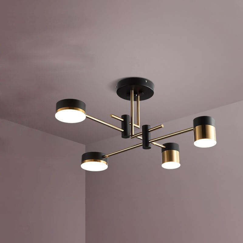 Minimalist Black Gold Balanced Ceiling Light