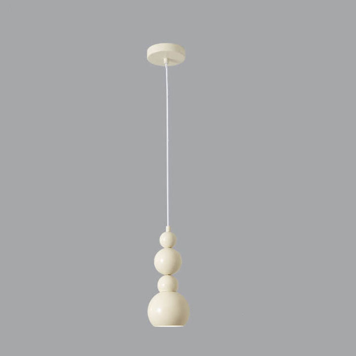 Cream Iron Gourd Skewer Chandelier