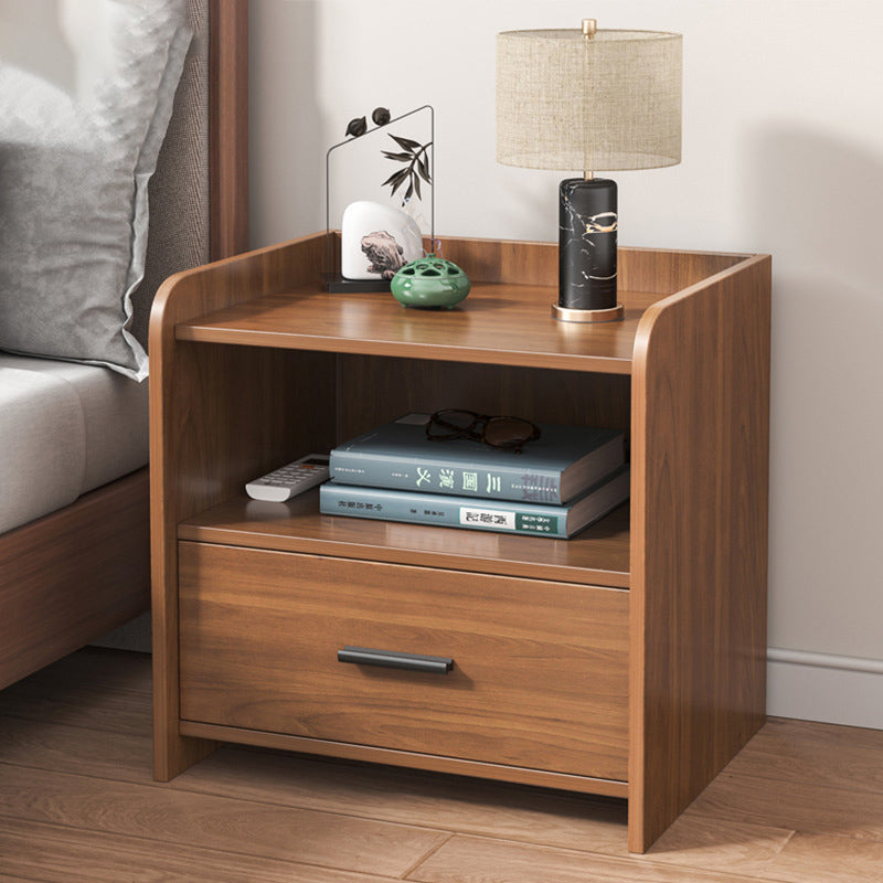 Chinese Rectangular 1/2-Drawer Nightstand