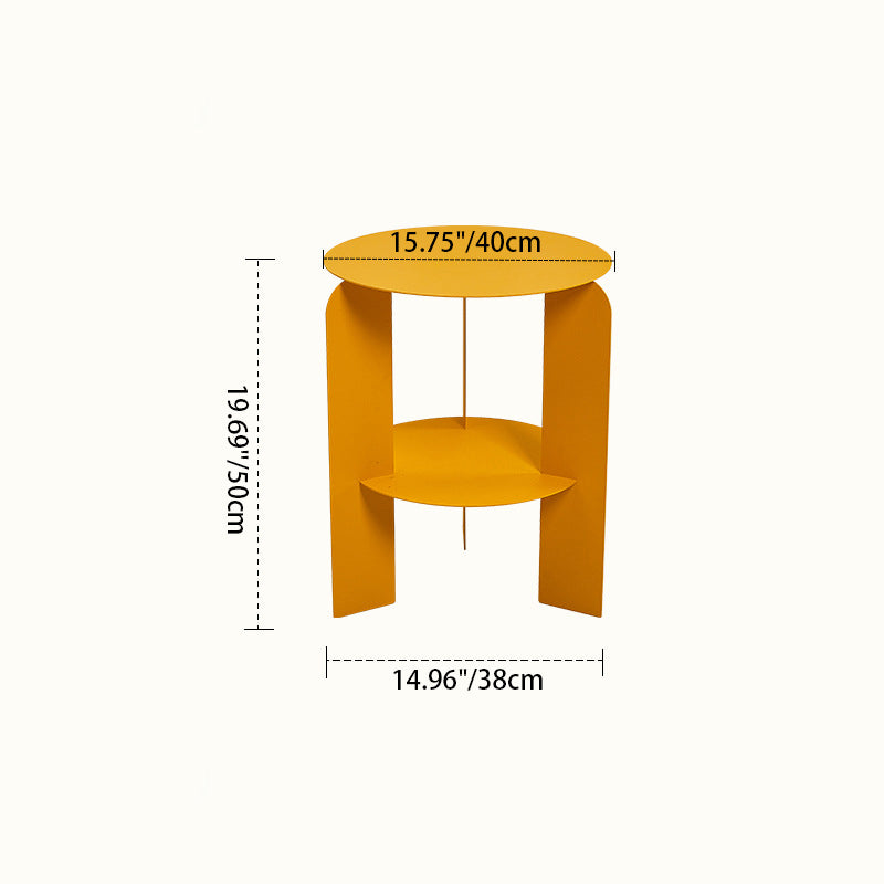 Minimalist Round Iron Coffee Table