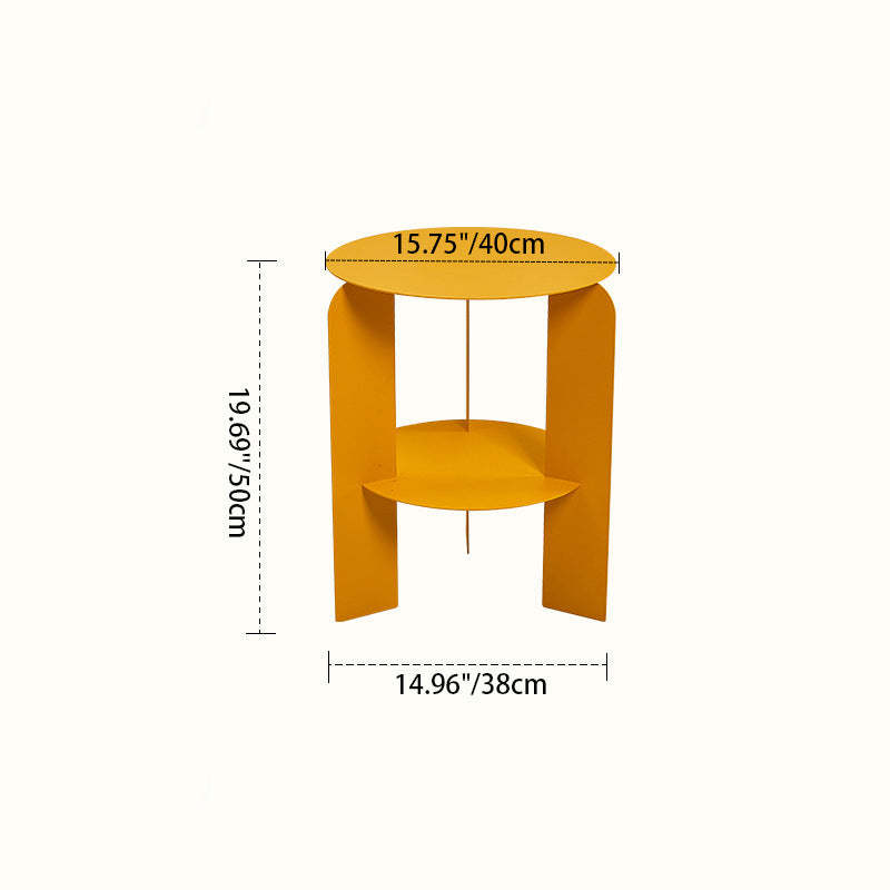 Minimalist Round Iron Coffee Table