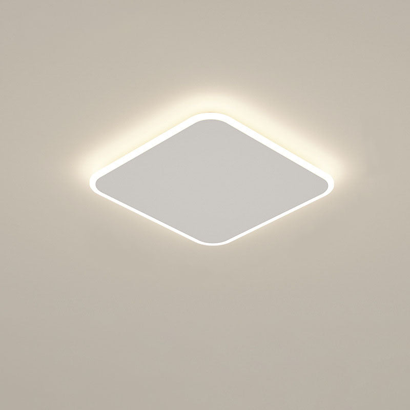 Minimalist Square Geometric LED Flush Mount Light