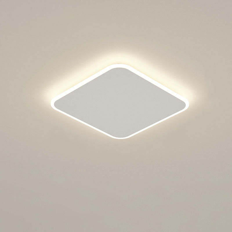 Minimalist Square Geometric LED Flush Mount Light