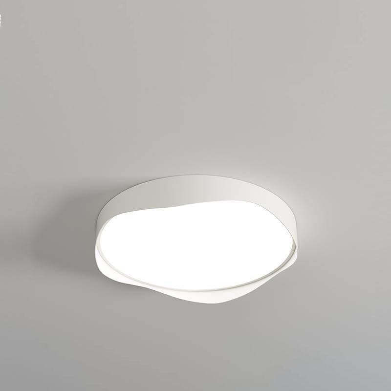 Nordic Minimalist Round Curve LED Flush Mount Light