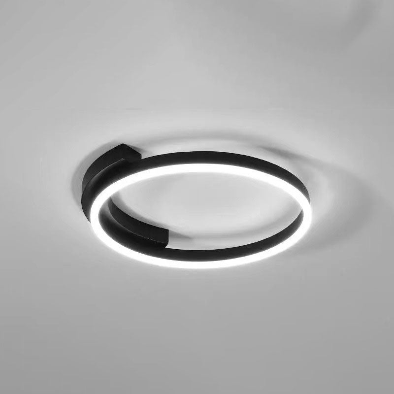 Minimalist Acrylic Aluminum Iron Circle Ring LED Flush Light