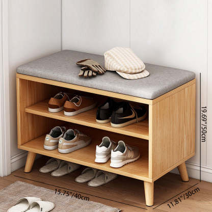Scandinavian Wood 2-Storage Shoe Rack