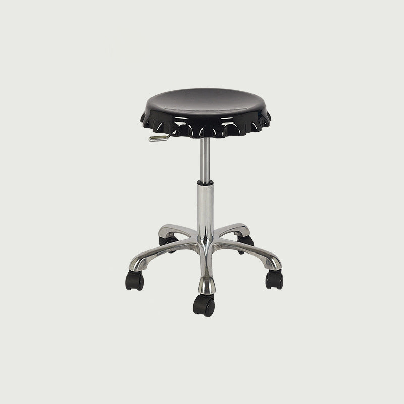 Contemporary Beer Bottle Cap Plastic Swivel Bar Stool