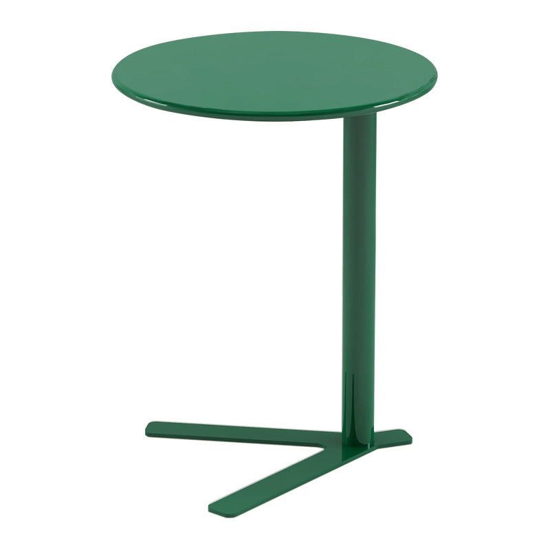 Scandinavian V-Base Iron End Table