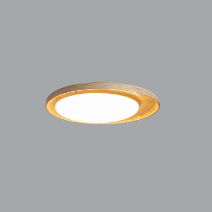 Japanese Minimalist Round Slim LED Flush Mount Light