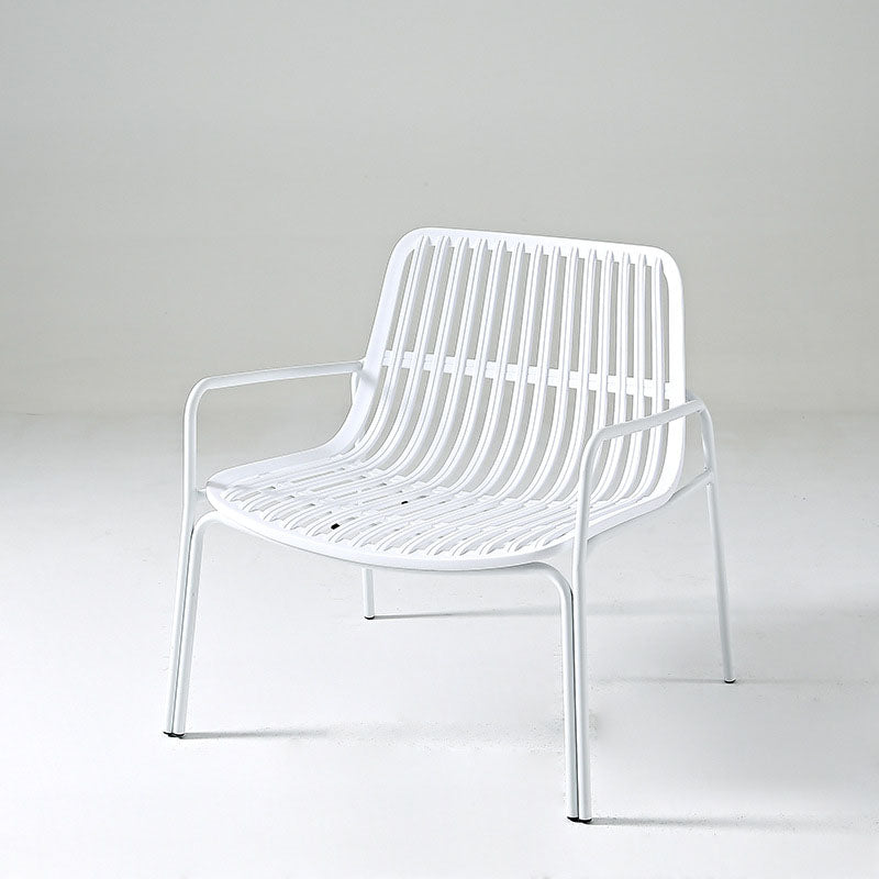 Nordic Rectangular Steel Armchair — Green