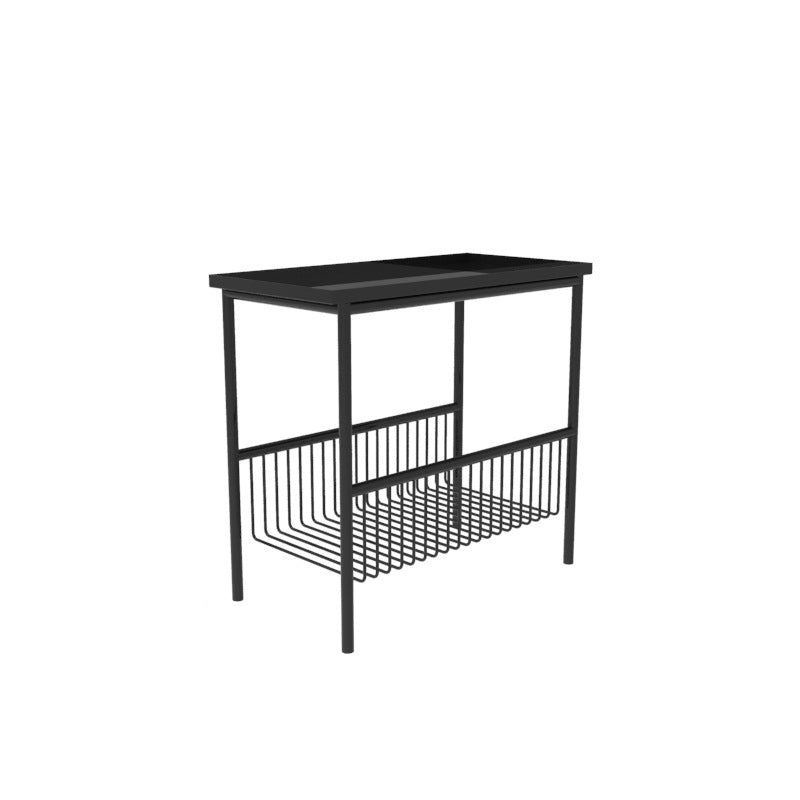 Scandinavian Iron 2-Tier Storage Side Table